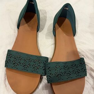 Chic Teal Women's Sandals 11W